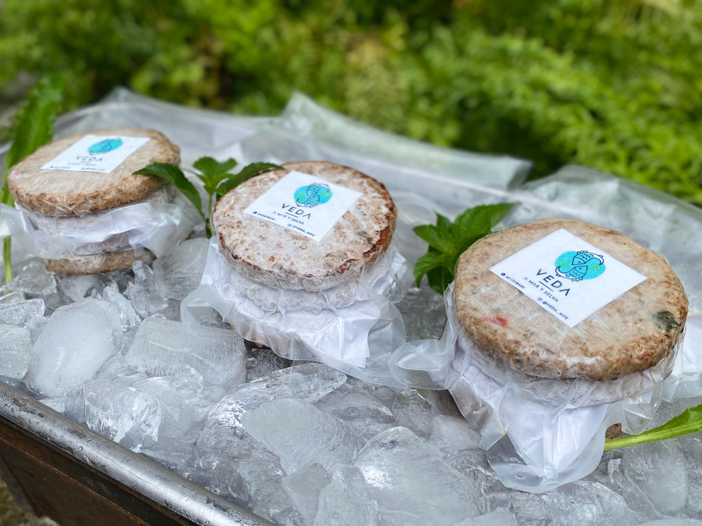 Hamburguesas de atún VEDA (520grs, presentación de 4 unidades)